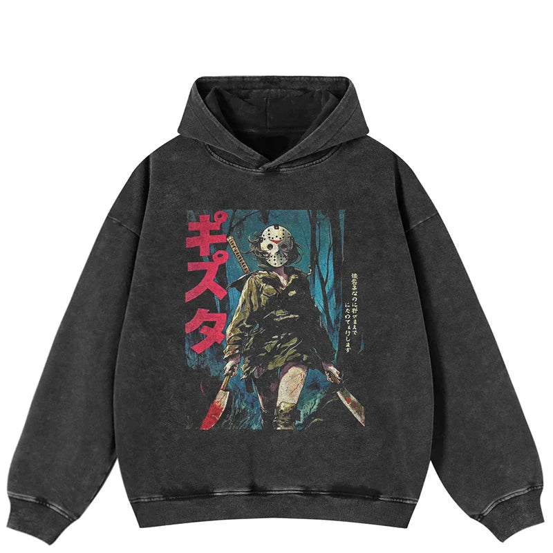 Killer Anime Girl Black Hoodie