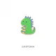 Recreational Pixel Style Dinosaur Carton Metal Brooch