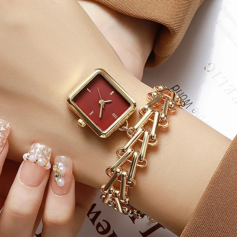 Luxury Triangular Wheat Ear Dial Watch