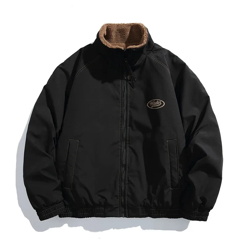 Fleece Bomber Puffer Jacket