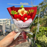 Crochet Knitted Potted Flowers Homemade