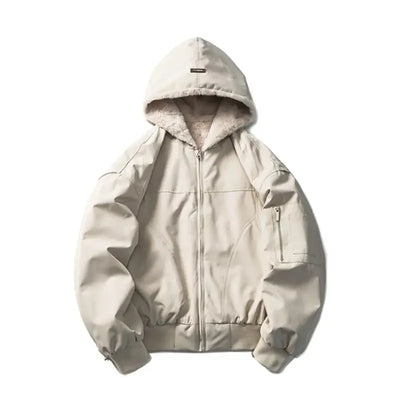 Thick Faux Rabbit Fur Jacket