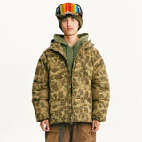 Camouflage Hooded Puffer Jacket