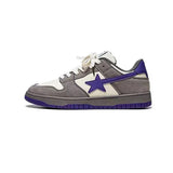 School Retro Multicolor Star Sneakers for Couples