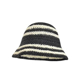 Strip Sunshade Bucket Hat
