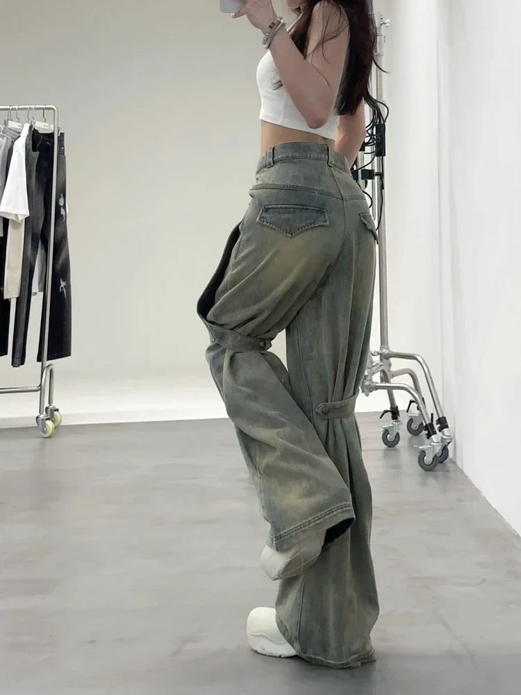 Women's Hip Wide Leg Jeans
