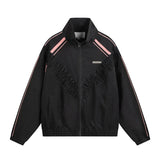 Y2K Women's V Striped Windbreaker Jacket