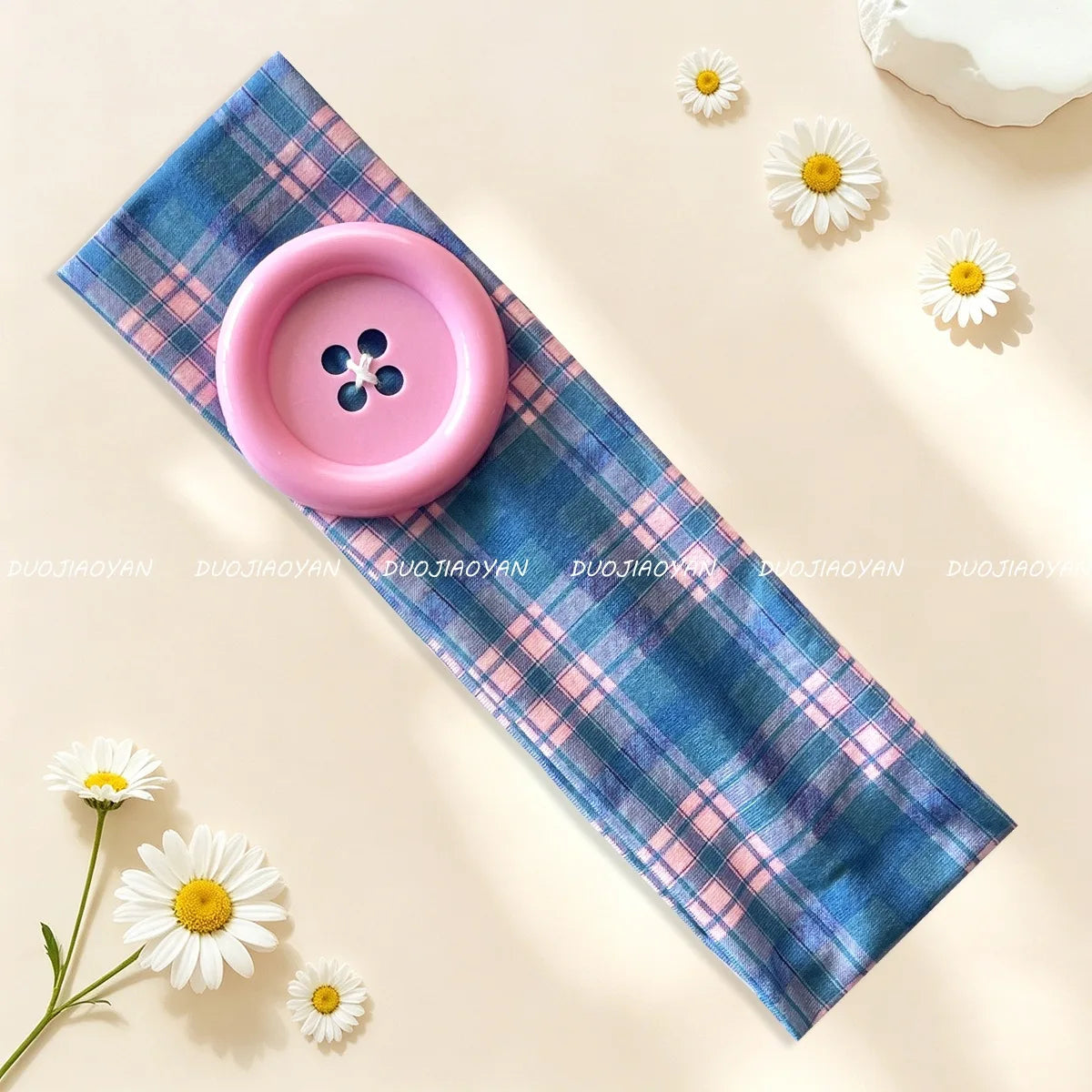 Kawaii Button Headband