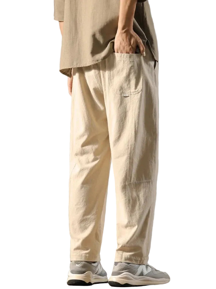 Old Money Cotton Linen Pants