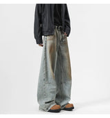 Dirty Loose Fit Metal Denim Jeans