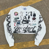 Y2K Graphic Print Graphitti Sweatshirt