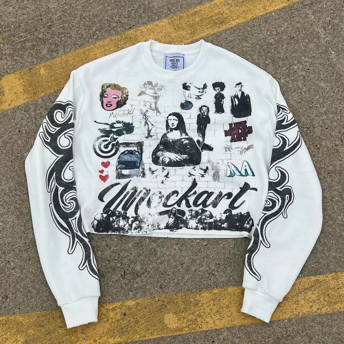 Y2K Graphic Print Graphitti Sweatshirt