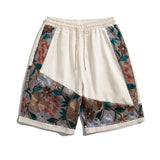 Bestickte lockere Hip-Hop-Shorts mit geradem Schnitt