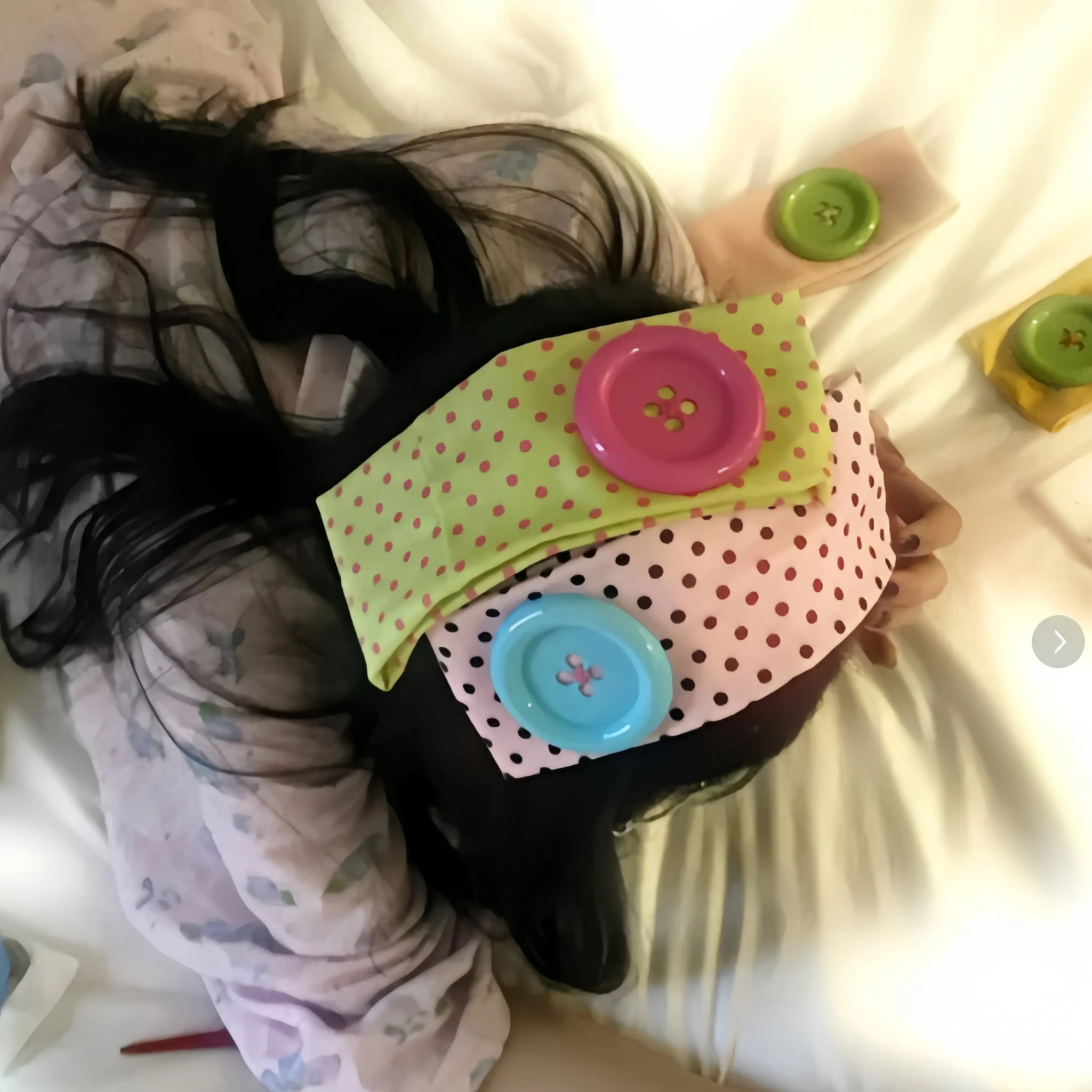 Kawaii Button Headband