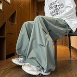 Wide Leg Parachute Cargo Pants