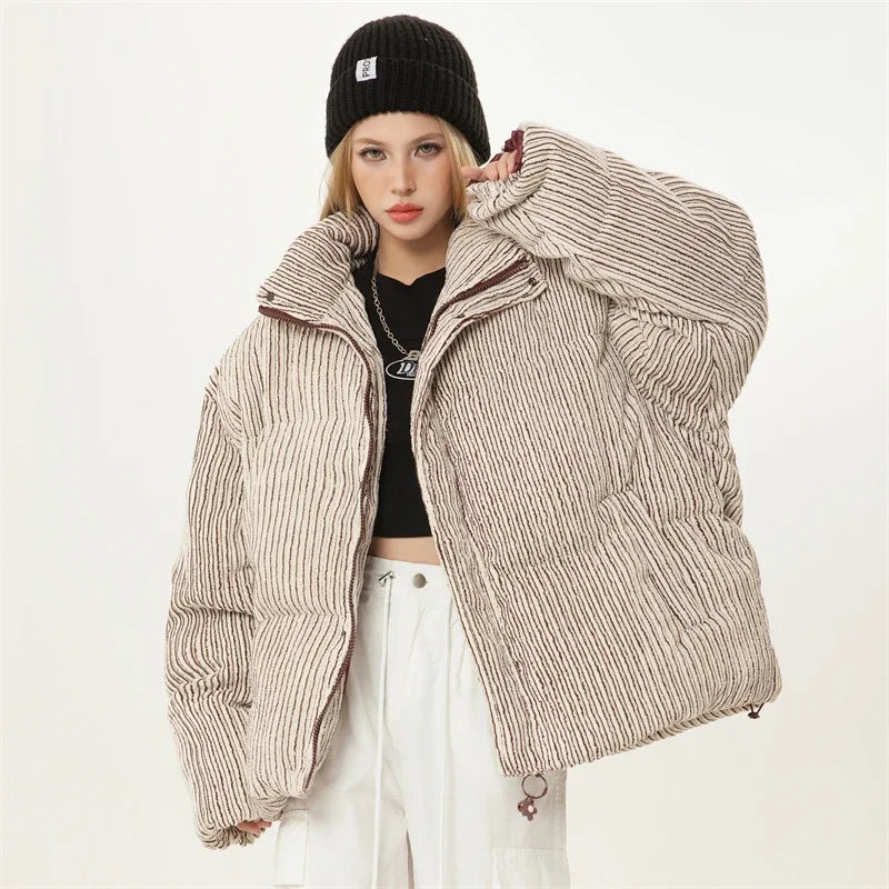 Bamboo Woolen Cotton Padded Puffer Jacket