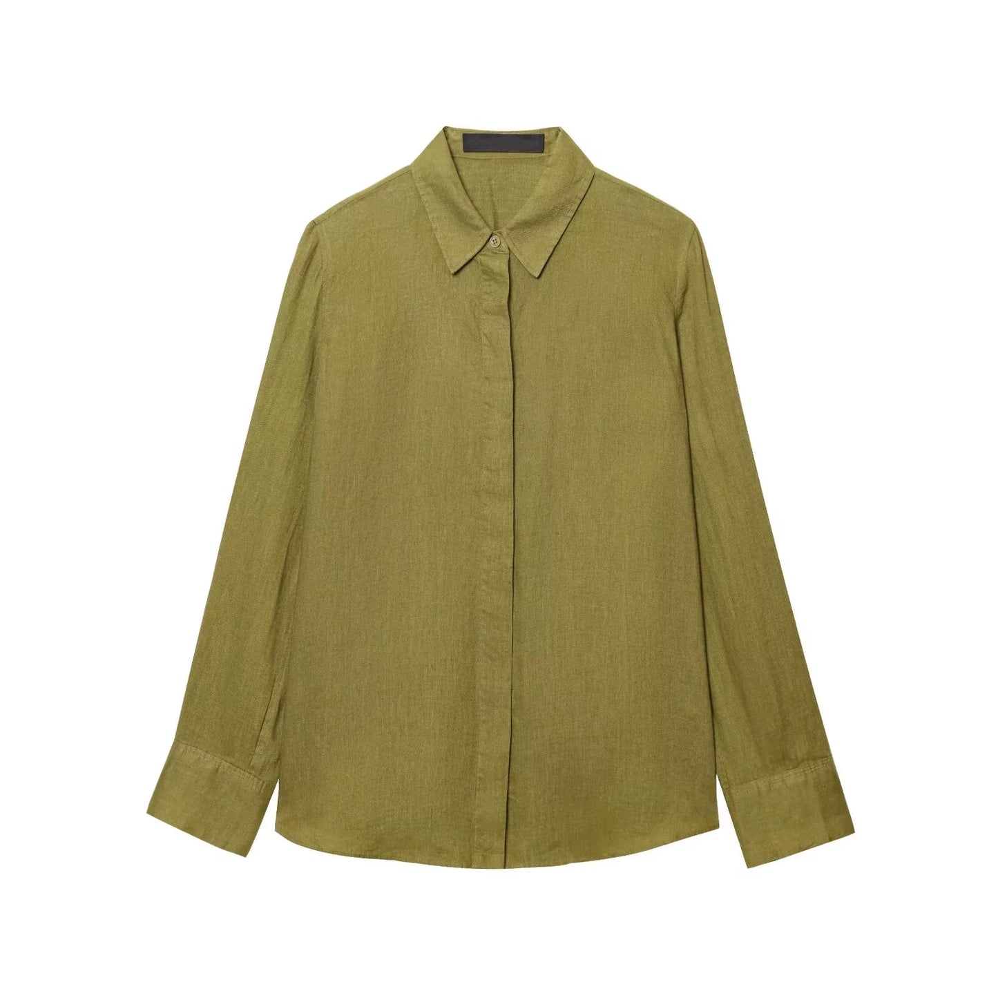 Women Single Breasted Casual Vintage Blouse