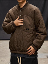 Wasserdichte leichte braune Pufferjacke