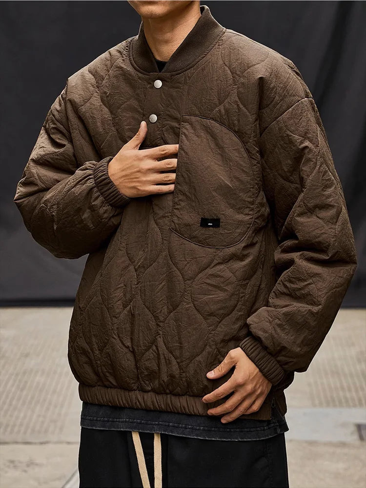 Wasserdichte leichte braune Pufferjacke