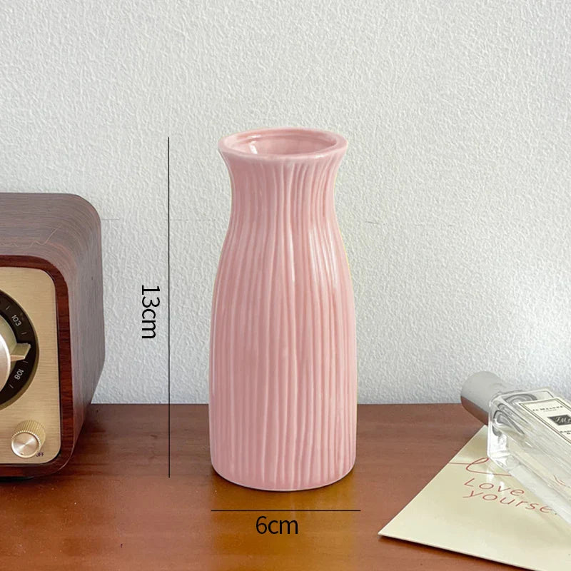 Minimalist Aesthetic Pastel Flower Vintage Vase