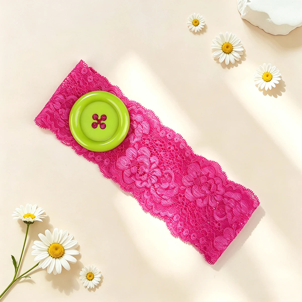 Kawaii Button Headband