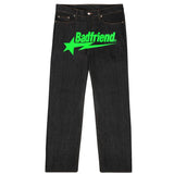 Retro Baggy Black High Waist Jeans