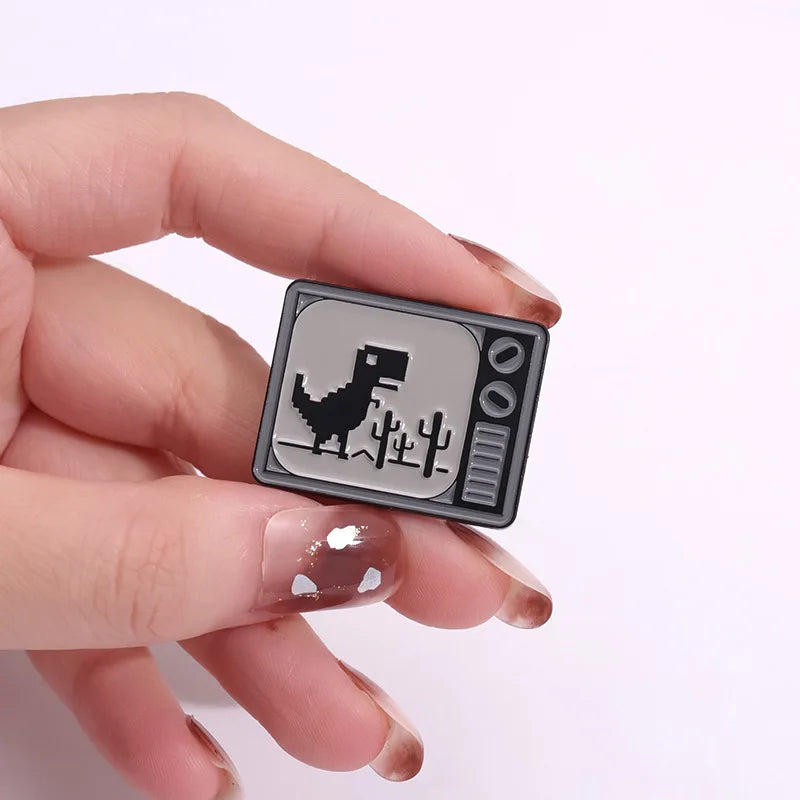 Dinosaur Badge Custom Enamel Brooch