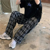 Comfy Winter Plaid Straight Pants