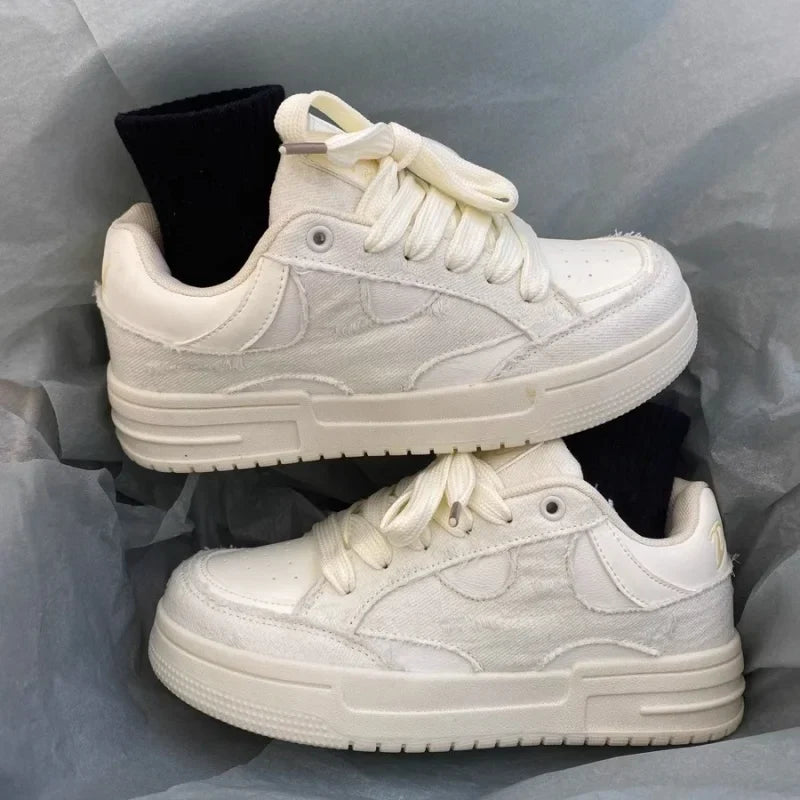 Color Blocked Elevated Casual School Sneakers