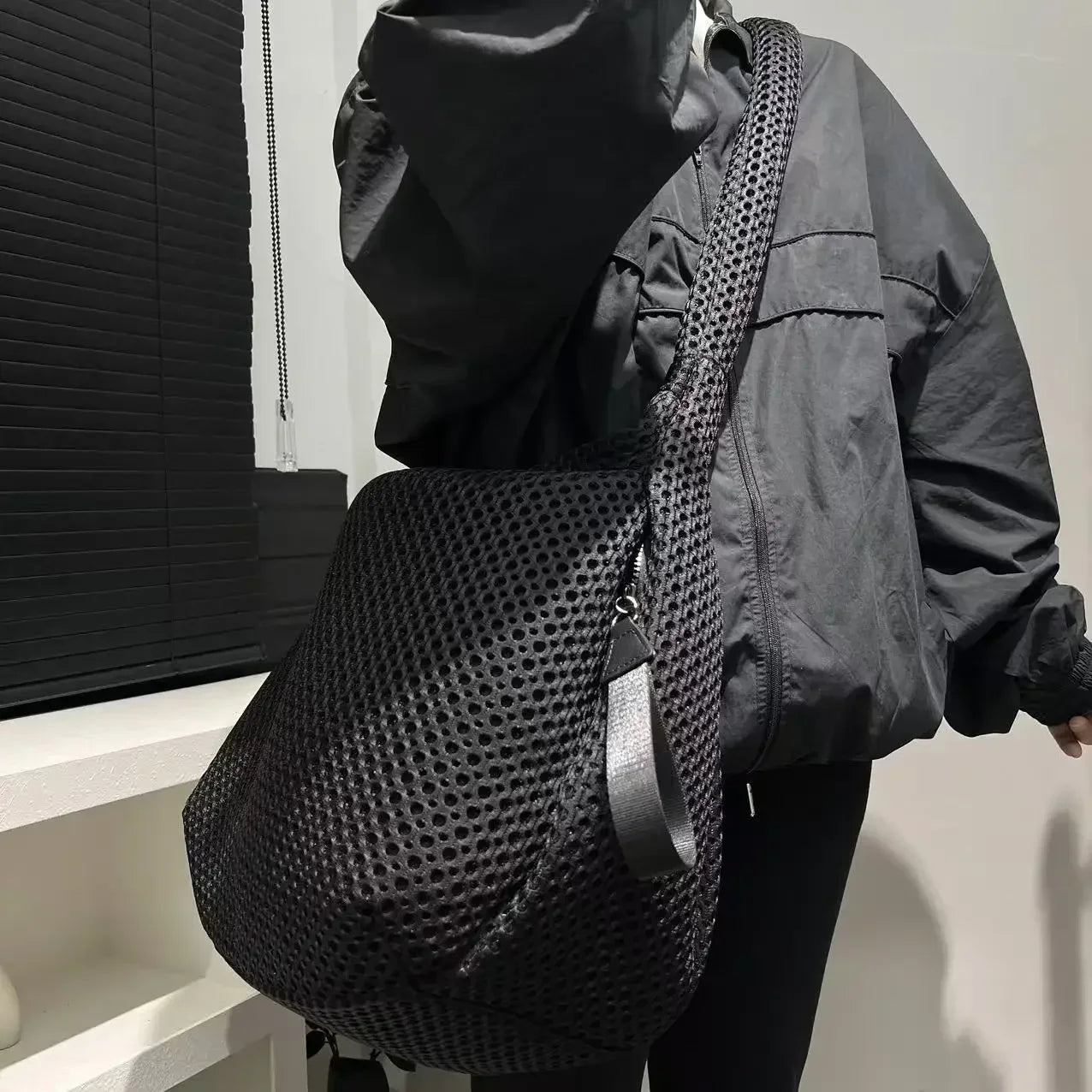 Y2K Mesh Shoulder Bag