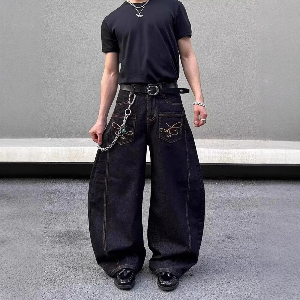 Y2K Decoration Loose Jeans