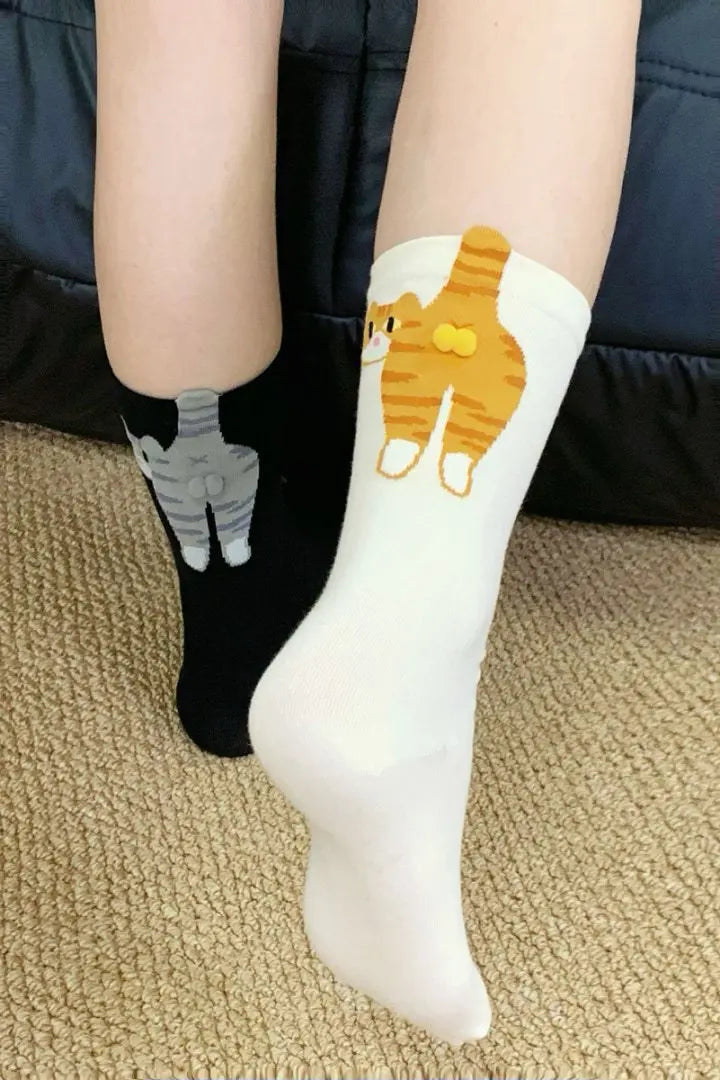 3D Cat Egg Soft Comfortable Socks