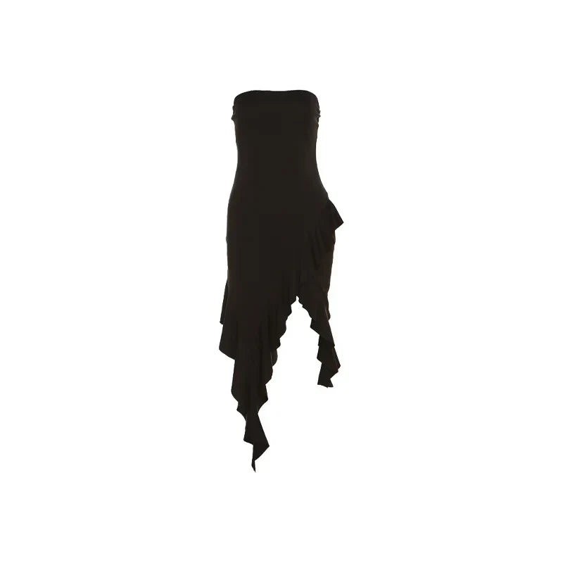 Minivestido elástico negro
