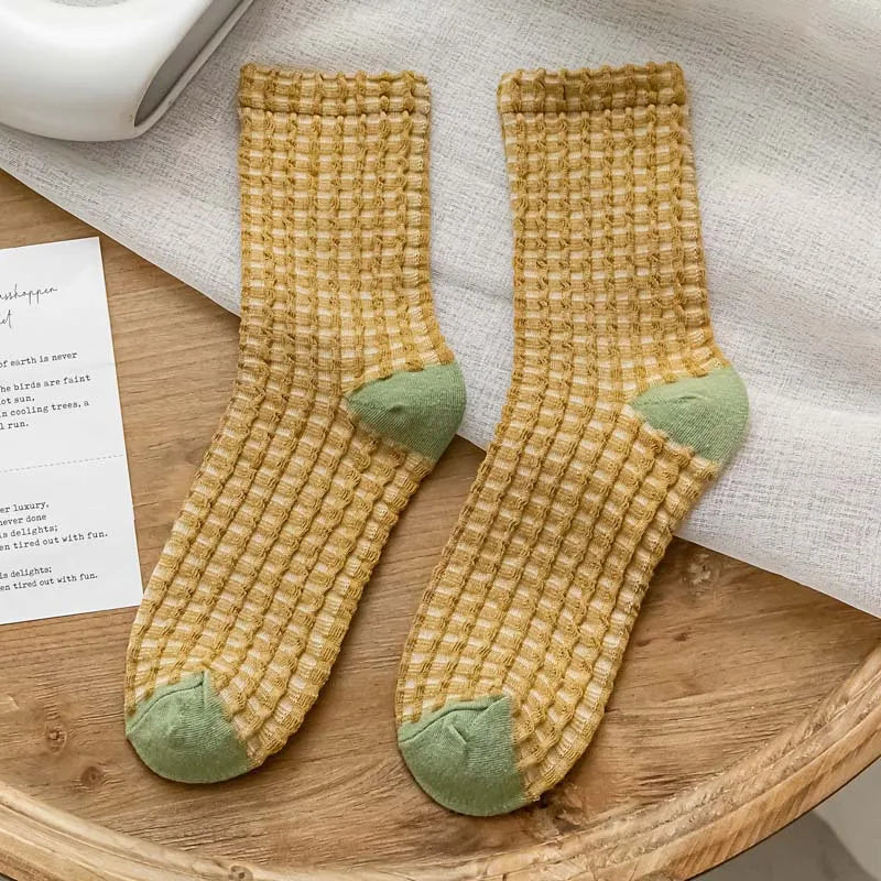 Plaid Retro Thick Socks