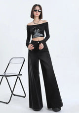 Light Blue Wide Leg Jeans