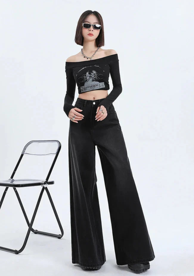 Light Blue Wide Leg Jeans