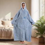 Apple Winter Flannel Hooded Blanket