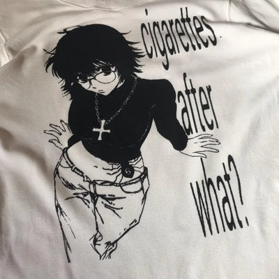 Retro Langarm Süßes Anime T-Shirt