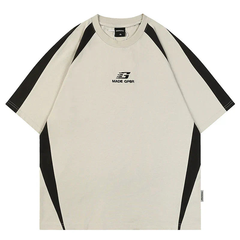 American Sports Splicing T-Shirt