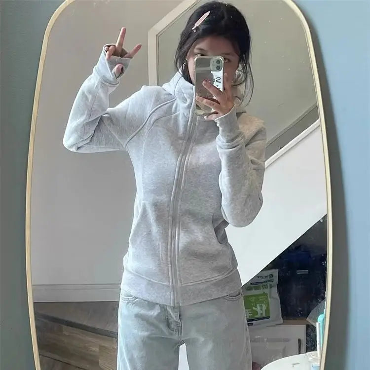 Y2K Pastel Zip Up Hoodie