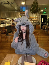 Cute Mouse Halloween Fur Jacket