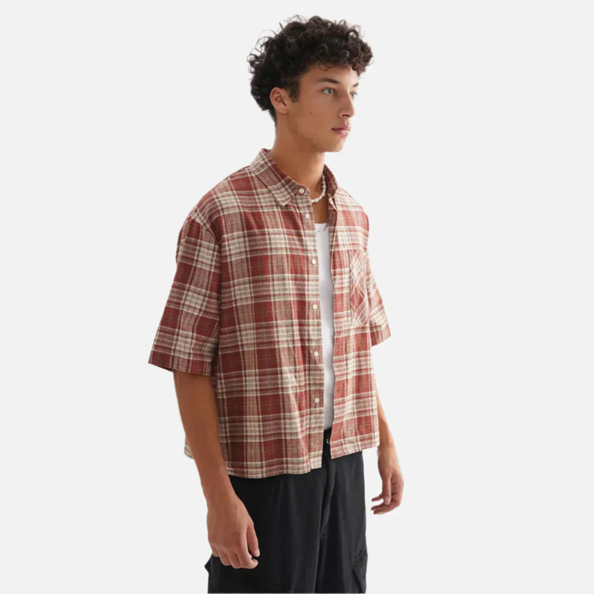 Camisa abotonada a cuadros Viya