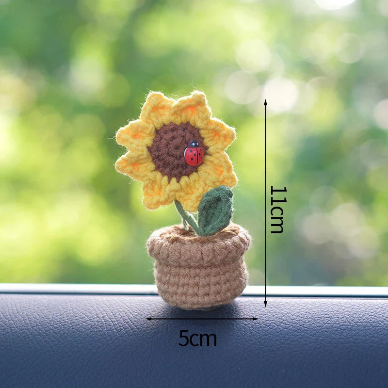 Crochet Handmade Knitted Tulip Flowers