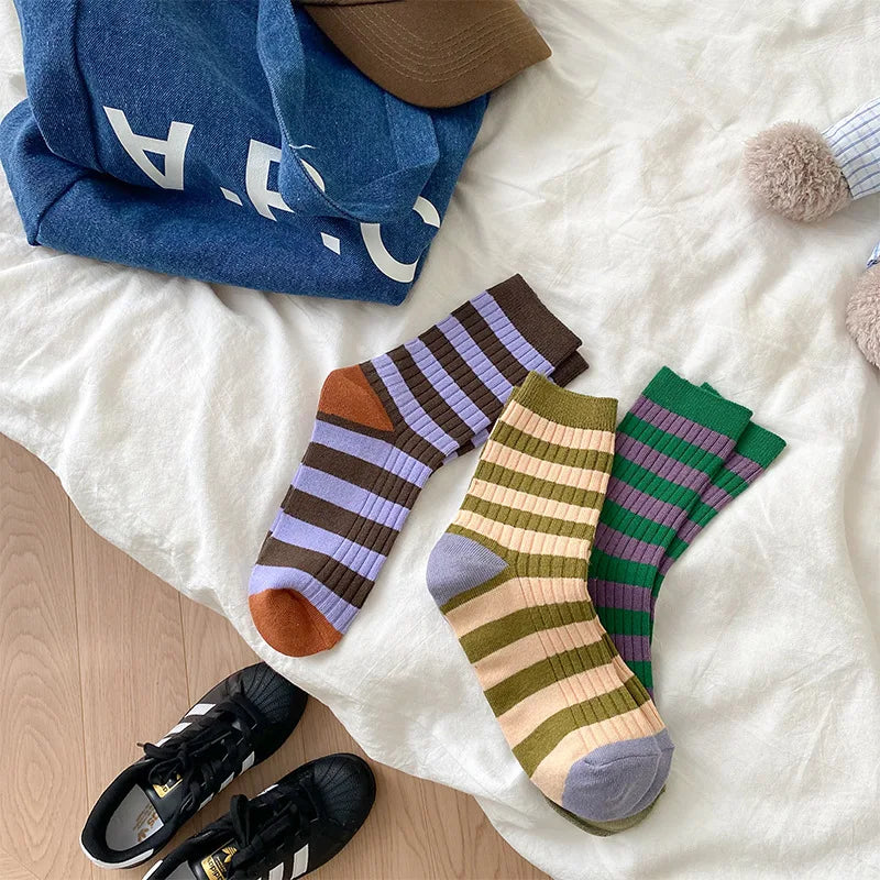 Korean Style Thick Mid-tube Socks
