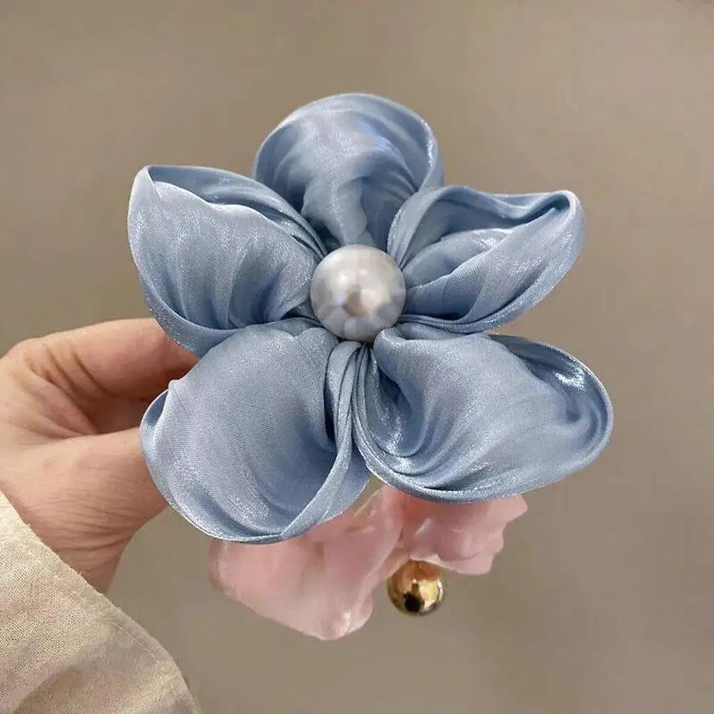 Summer Pearl Scrunchies Ponytail Holder