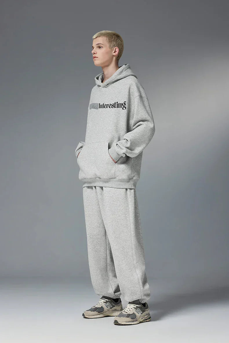 Vintage Interesting Letter Print Hoodie