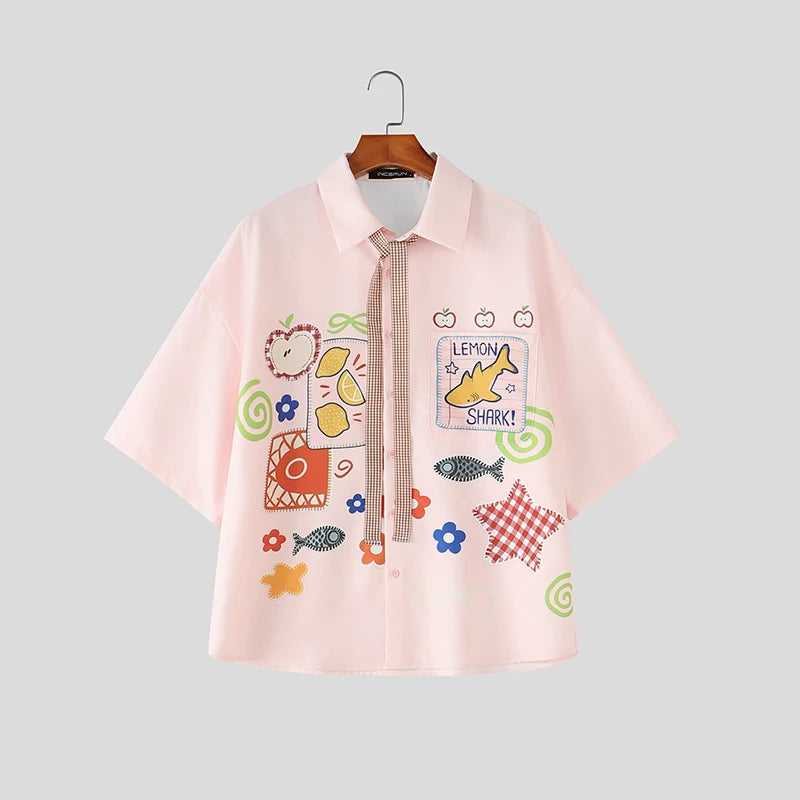 Lemon Shark Colorful Print Shirt