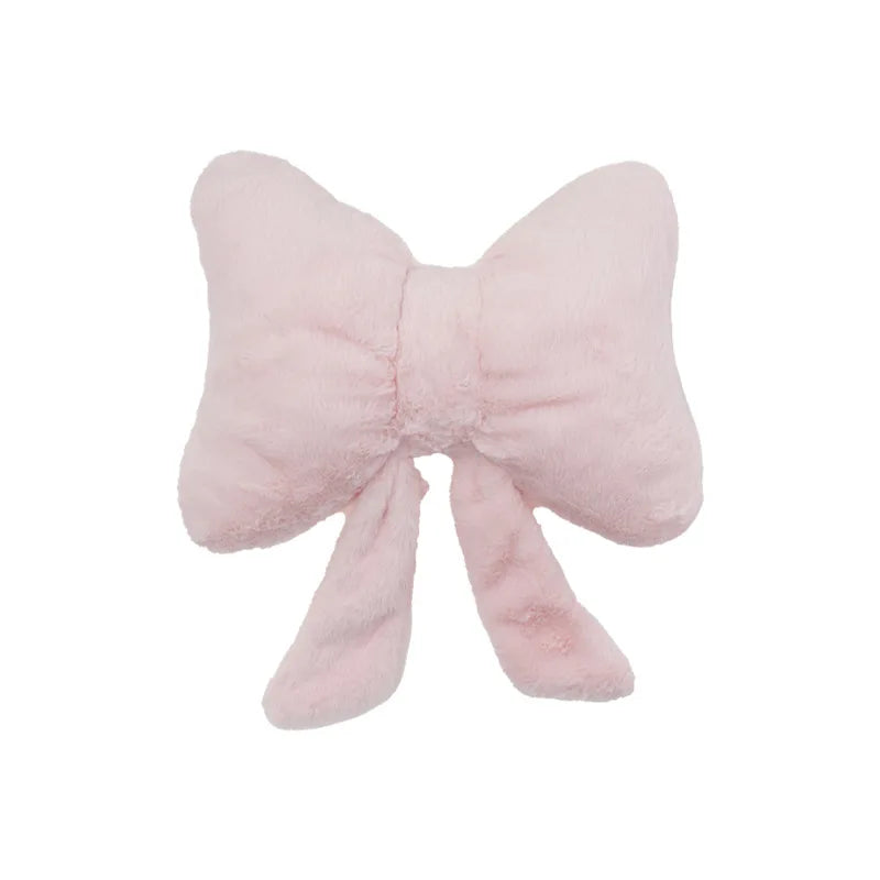 Pink Bow Ribbon Couch Pillow