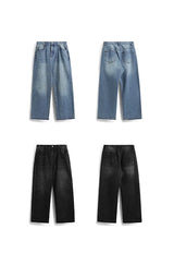 Vintage Washed Denim Jeans