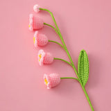 Vintage Handmade Potted Knitted Flowers